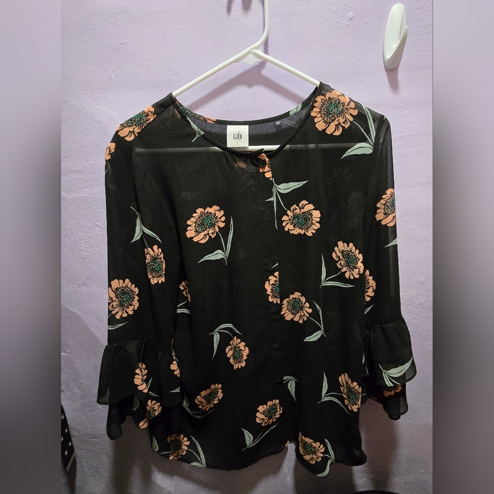 CAbi brand sheer blouse